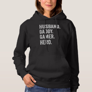 Pull À Capuche Mari Papa Père Gamer Jeu
