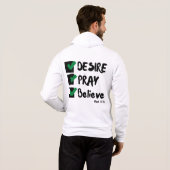 Pull À Capuche Mark 11:24 KJV Bible Scripture Full-Zip Mens (Dos entier)
