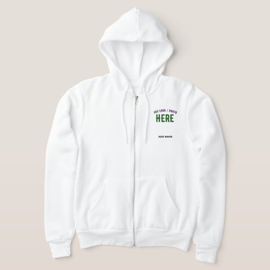 PULL À CAPUCHE MARQUE BLANCHE MODERNE ET PERSONNALISABLE VÉRIFIÉE (Poser)