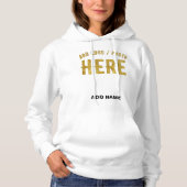 PULL À CAPUCHE MARQUE BLANCHE VERIFIEE MODERNE PERSONNALISABLE DE (Devant)
