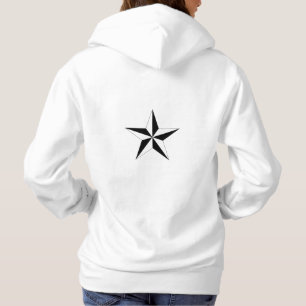 Pull À Capuche Marque d'étoile graphisme distinctif au dos conçu