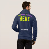 PULL À CAPUCHE MARQUE MODERNE MODERNE BLEUE VÉRIFIÉE (Dos entier)