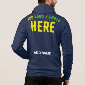 PULL À CAPUCHE MARQUE MODERNE MODERNE BLEUE VÉRIFIÉE (Dos)