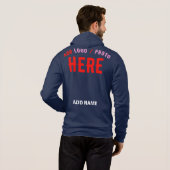 PULL À CAPUCHE MARQUE MODERNE MODERNE BLEUE VÉRIFIÉE (Dos entier)