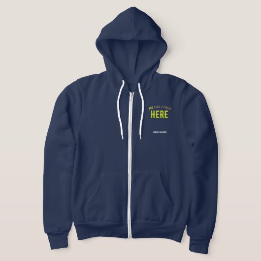 PULL À CAPUCHE MARQUE MODERNE MODERNE BLEUE VÉRIFIÉE (Poser)