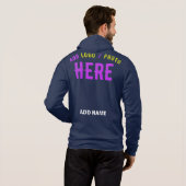 PULL À CAPUCHE MARQUE MODERNE MODERNE BLEUE VÉRIFIÉE (Dos entier)