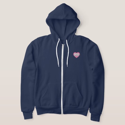 Pull À Capuche Maryland Rose Fade Heart - J'aime MD (Poser)