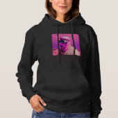 Pull À Capuche Masked Arab in a Vaporwave Desert Retrowave style (Devant)