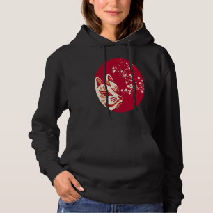 Pull À Capuche Masque japonais esthétique Fox Kitsune
