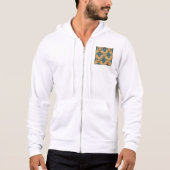 Pull À Capuche Masque tribal motif ethnique africain de visage (Devant)