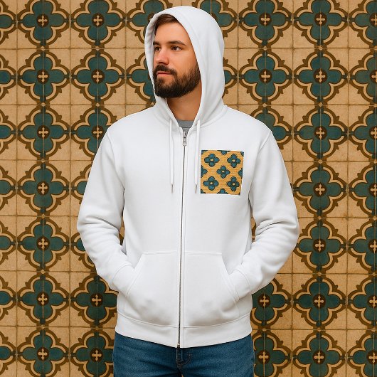 Pull À Capuche Masque tribal motif ethnique africain de visage
