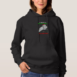 Pull À Capuche Math Noël Hippo Je Veux Un Hippopoténose Pour Ch