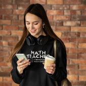 Pull À Capuche Math Teacher Funny Math