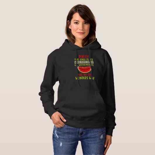 Pull À Capuche Maths et pastèques Mathématiques Numéro de calcul (Devant entier)
