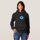 Pull À Capuche Mati Eye pour les fans grecs (Devant entier)