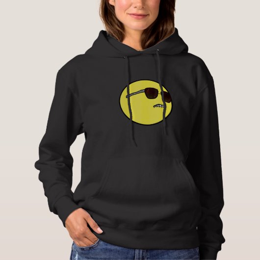 Pull À Capuche Mec sympa et cool avec ses lunettes de soleil (Devant)