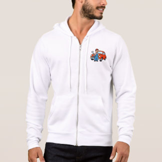 Pull À Capuche Mécanicien de dessin animé mignon avec illustratio