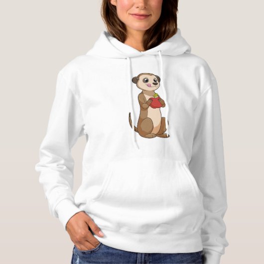 Pull À Capuche Meerkat avec pomme (Devant)