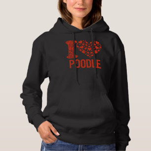 Pull À Capuche Meilleur Poodle Jamais Je T'Aime Poodle