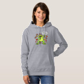 Pull À Capuche Mème de Grenouille Drôle Satire – Royaume-Uni des (Devant entier)