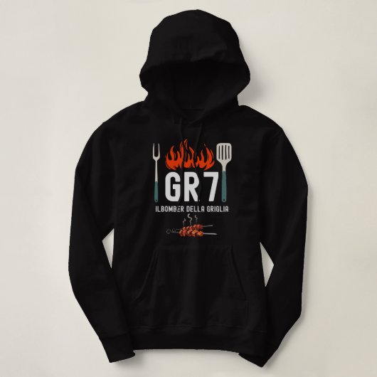 Pull À Capuche Mens Grilling Fundy Man Grill BBBQ Grill GR7 (Design devant)