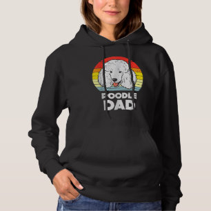 Pull À Capuche Mens Poodle Papa Sunset Retro Animal Animaux Amour