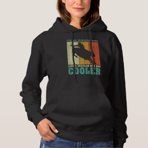 Pull À Capuche Mens Vintage Retro Bull Riding Papa Comme Un Régul