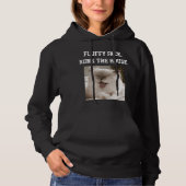 Pull À Capuche Mère de chat moderne Texte personnalisé Photo d'an (Devant)