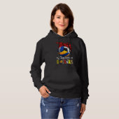 Pull À Capuche Mère De Volleyball Mère De Football Mère Occupé Ba (Devant entier)