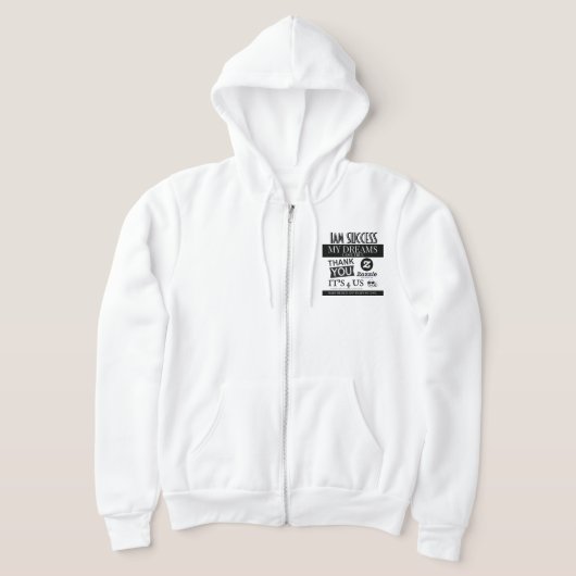 PULL À CAPUCHE MES RÊVES SONT DEVENUS RÉALITÉ (Poser)