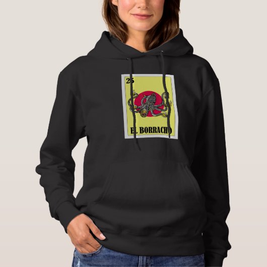 Pull À Capuche Mexicain pour les Fêtes El Octopus (Devant)