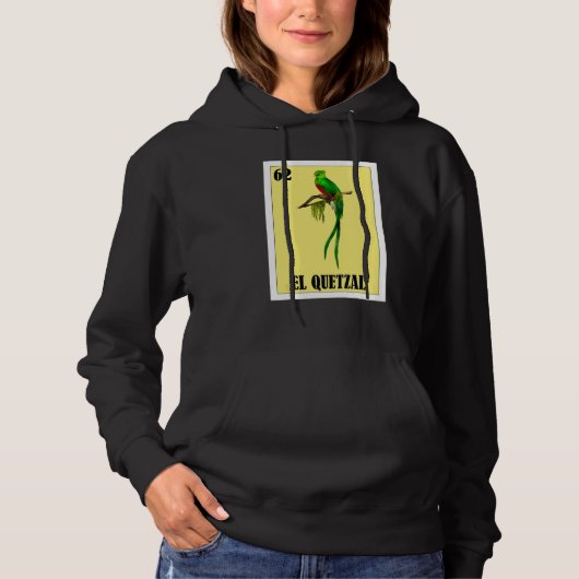 Pull À Capuche Mexicain pour Oiseau El Quetzal (Devant)