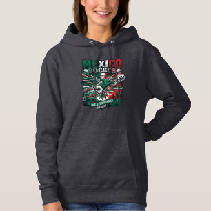 Pull À Capuche Mexico Football Squelette Attaquant Nations Premiu