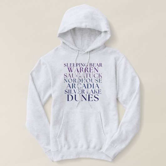 Pull À Capuche Michigan Great Lakes Sand Dunes Sweats à capuche (Design devant)
