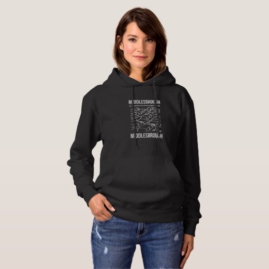 Pull À Capuche Middlesbrough Est À Une Heure De Middlesbrough U (Devant entier)