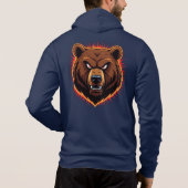 Pull À Capuche Mighty Bear – Raw Strength of Nature (Dos)