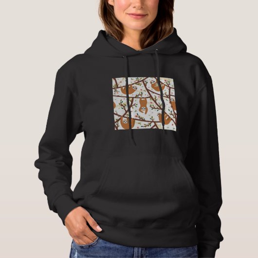 Pull À Capuche Mignonne Sloth Bébé Avec Maman Scoop (Devant)