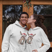 Pull À Capuche Mode de Noël d'hiver de cowgirl ânesse