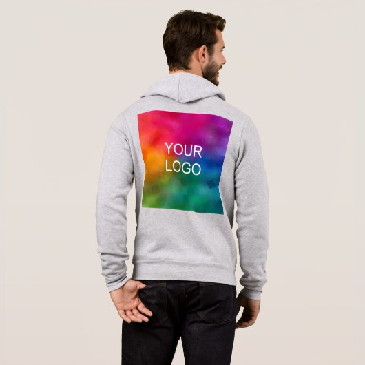 Pull À Capuche Modèle d'affaires Heather télécharger Ajouter un l (Dos entier)