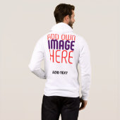 PULL À CAPUCHE MODÈLE DE TEXTE D'IMAGE BLANCHE SIMPLE MODERNE (Dos entier)