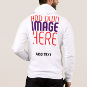 PULL À CAPUCHE MODÈLE DE TEXTE D'IMAGE BLANCHE SIMPLE MODERNE (Dos)