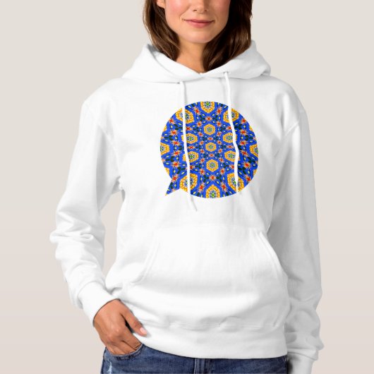Pull À Capuche Modèle floral esthétique (Devant)