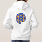 Pull À Capuche Modèle floral esthétique (Dos)