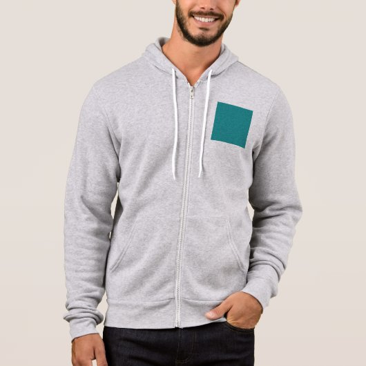 Pull À Capuche Modèle répétitif de Tangara Turquoise et Bleu sarc (Devant)