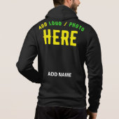 PULL À CAPUCHE MODERNE ET MODERNE PERSONNALISABLE NOIR VÉRIFIÉ (Dos)