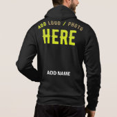 PULL À CAPUCHE MODERNE ET MODERNE PERSONNALISABLE NOIR VÉRIFIÉ (Dos)