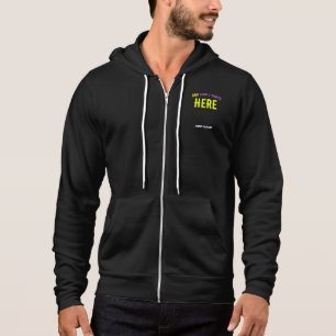 PULL À CAPUCHE MODERNE ET MODERNE PERSONNALISABLE NOIR VÉRIFIÉ