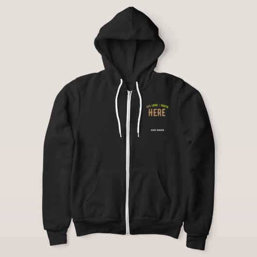 PULL À CAPUCHE MODERNE ET MODERNE PERSONNALISABLE NOIR VÉRIFIÉ (Poser)