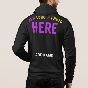 PULL À CAPUCHE MODERNE ET MODERNE PERSONNALISABLE NOIR VÉRIFIÉ