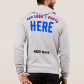 PULL À CAPUCHE MODERNE MODERNE ASH PERSONNALISABLE VÉRIFIÉ (Dos)